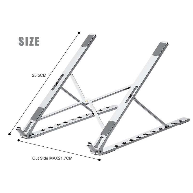 Creative Adjustable Aluminum Laptop Stand (Foldable)