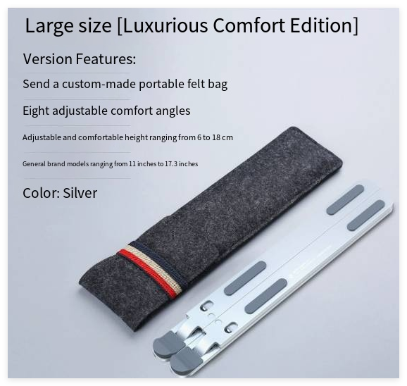 Creative Adjustable Aluminum Laptop Stand (Foldable)